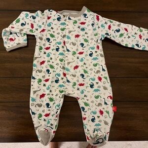 Magnetic Me Dinosaur 0-3 month cotton onesie